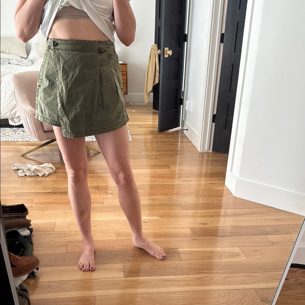 Free People Olive Green skort